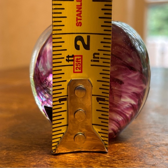 VTG Kerry Glass Purple Plum Apple Ireland Paperweight Swirl NOS - Picture 14 of 14